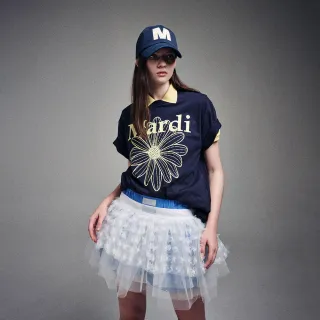 【MARDI MERCREDI】迷你網紗裙 白色 經典LOGO MINI SKIRT TULLE