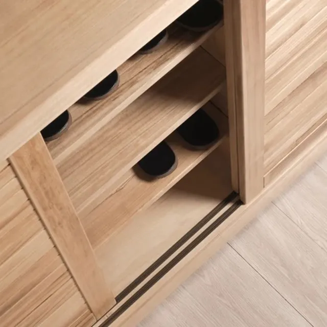 【高仕隆原木傢俱】格格原木鞋櫃4尺(製作期20天 實木 MIT 無甲醛 油桐木)