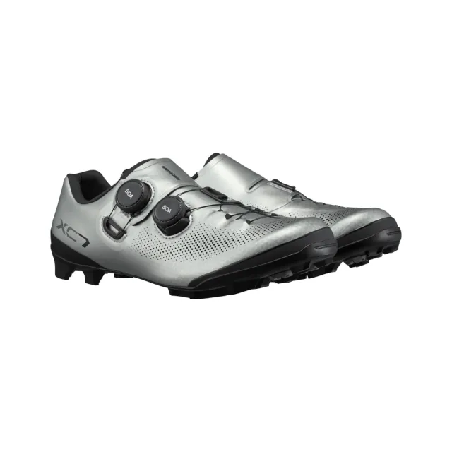 【SHIMANO】XC703 登山車鞋 動力鞋楦 寬版 銀色