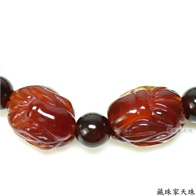 【藏珠家】平安聚財 紅玉髓寶瓶天珠手鍊