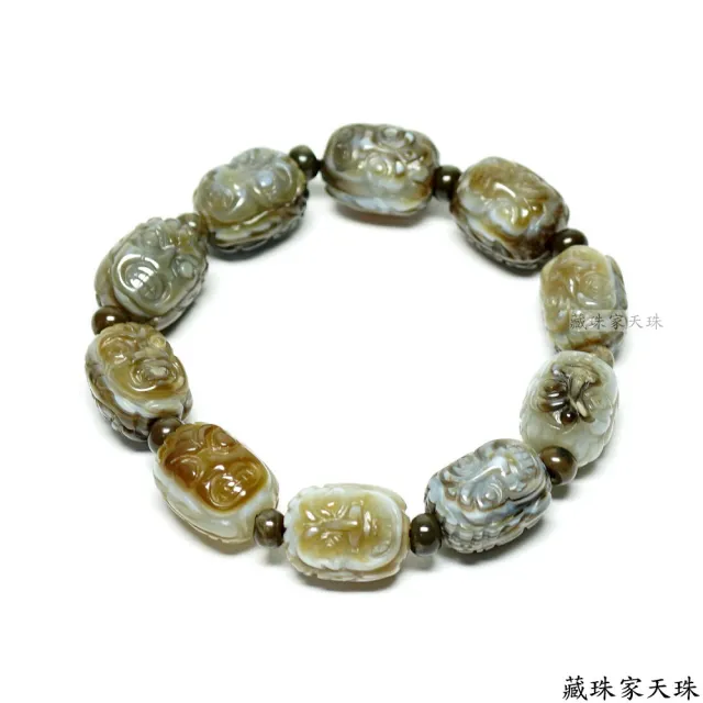 【藏珠家】精品不動明王天珠手鍊-1