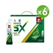 【QUAKER 桂格】5X 人蔘濃縮精華飲禮盒15ml×6盒-箱購(任選  中秋節禮盒/送禮推薦)