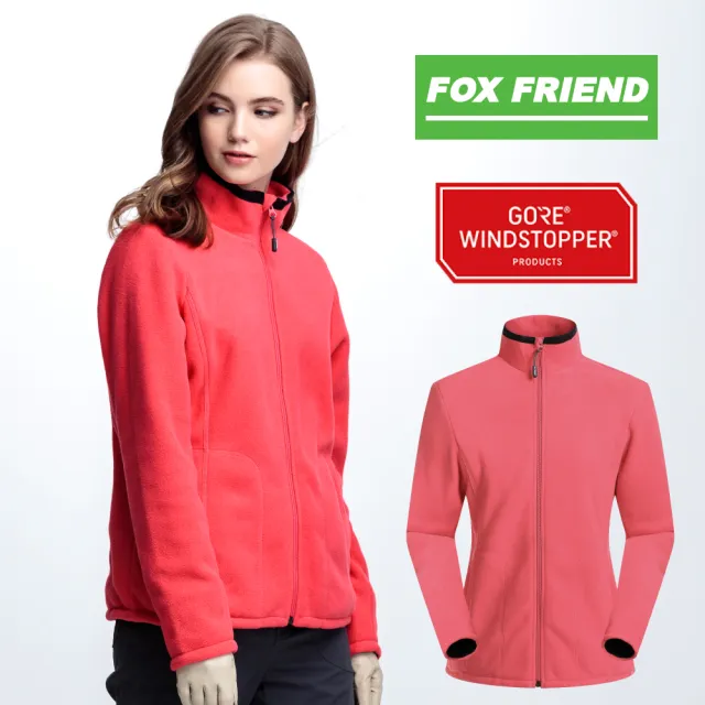 【FOX FRIEND 狐友】WINDSTOPPER防風蓄暖刷毛外套(女外套/保暖外套/長袖外套)