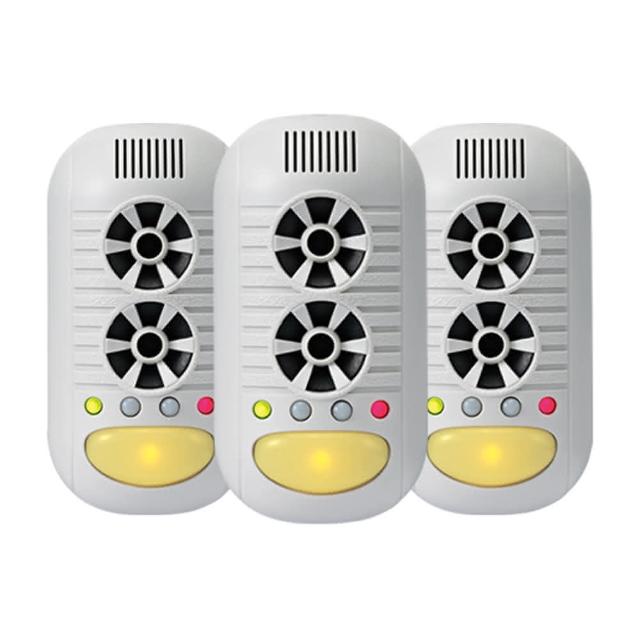 【Digimax】四合一強效型超音波驅鼠器 UP-11H 三入組(適用60坪)
