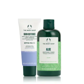【THE BODY SHOP 美體小舖】夏日防曬舒緩組(隔離乳60ML+調理水250ML)