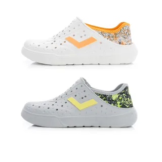 【PONY】ENJOY輕量洞洞鞋 撞色設計 可踩式腳後跟 女款(星球迷霧系列)