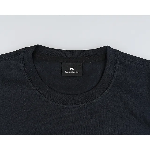 【Paul Smith】Paul Smith 簽字LOGO藍色立體PS圓圈搭斑馬PS純棉短袖T恤(男款/墨藍x多色)