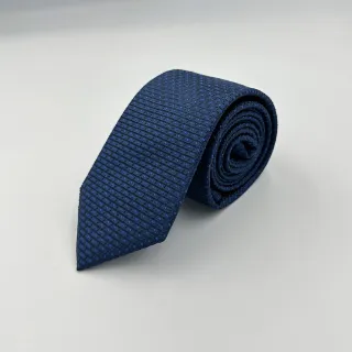 【G2000】絲質印花配襯領帶-海軍藍色(4610037079)