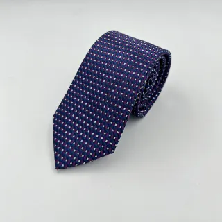 【G2000】絲質印花配襯領帶-紫羅蘭色(4610072082)