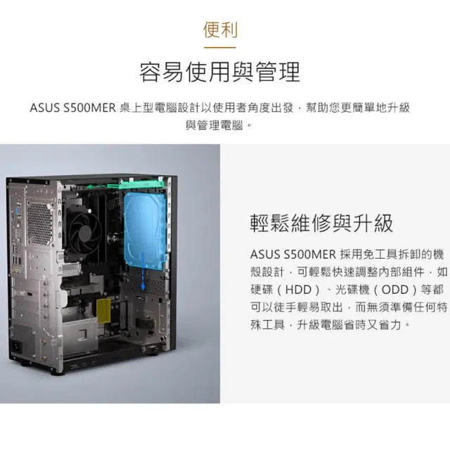 【ASUS 華碩】i5十核電腦(i5-13400/16G/1TB SSD/W11)