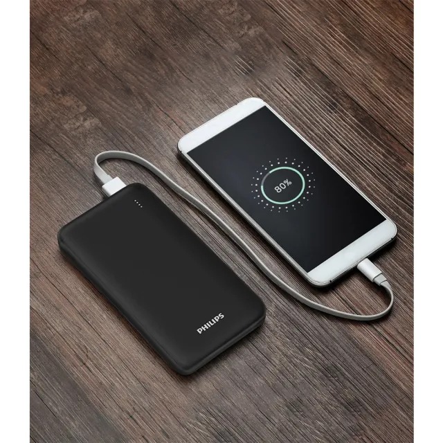 【Philips 飛利浦】超值二入組-DLP1813 10000mAh 18WPD/QC快充 2孔輸出 行動電源(37Wh_具Wh標示_LED顯示)