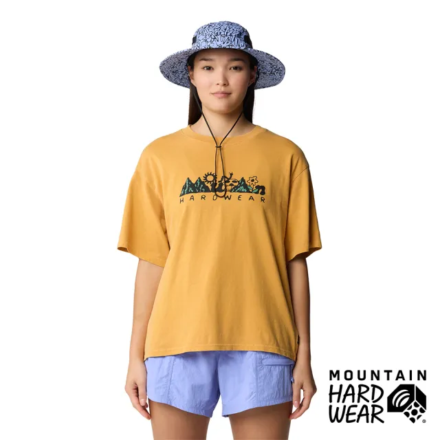 【Mountain Hardwear】MHW Sun Stash Collab Short Sleeve 蘑菇花朵厚磅棉短袖T恤 女款 日落金 #2122121