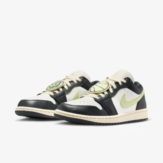 【NIKE 耐吉】休閒鞋 Wmns Air Jordan 1 Low SE 女鞋 男鞋 秋季聯盟 黑 綠 AJ1(HQ3009-003)