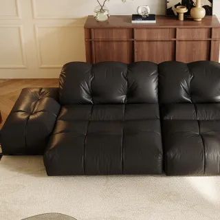 【完美主義】PUNPUN三人電動沙發306公分(全牛皮 可調頭枕 3人沙發)