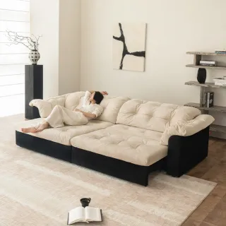 【完美主義】Mousse磨砂絨電動沙發206公分(雙人沙發 2人沙發 客製布料)