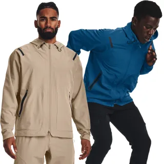 【UNDER ARMOUR】UA 男 Unstoppable 防潑水運動外套 連帽外套_1370494(兩色任選)