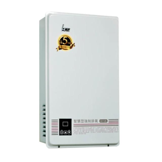 【HCG 和成】數位恆溫強制排氣熱水器 12L(GH1266 不含安裝)