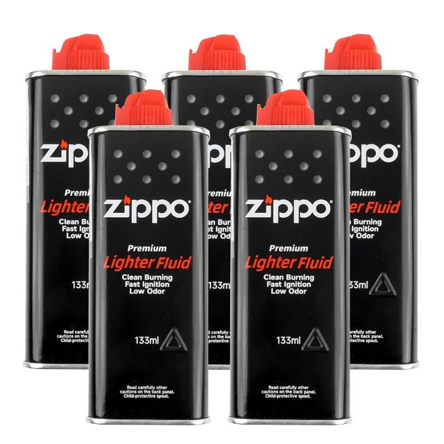 【Zippo】原廠專用打火機補充油-5罐優惠組合(中國製造)