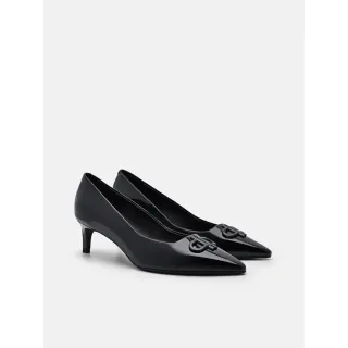 【PEDRO】Icon 真皮高跟鞋-沙/黑色(小CK集團品牌 官方直營 商務必備)