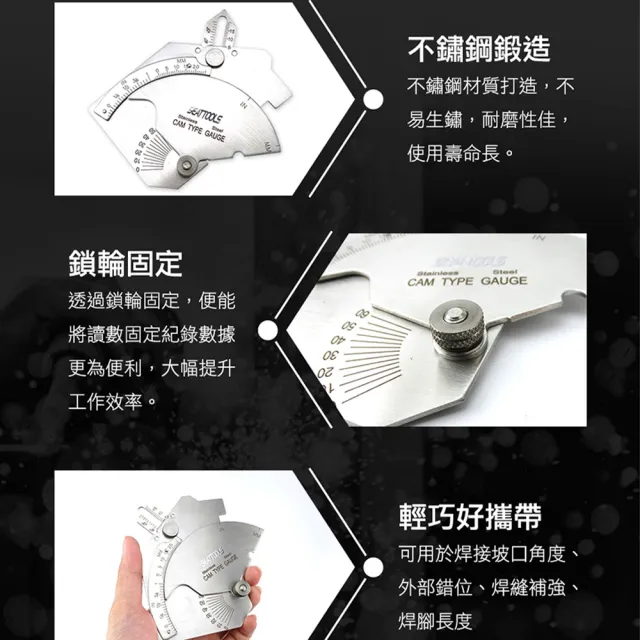 【SMILE】焊接檢測尺 檢驗測量規 焊接測量尺 焊縫尺寸 焊量規 熔接規 4-MG8(焊縫補強 高低規 讀數清晰)