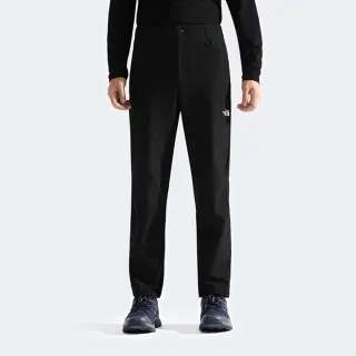 【The North Face】北面男款黑色DWR防潑水戶外徒步長褲｜8GG5JK3