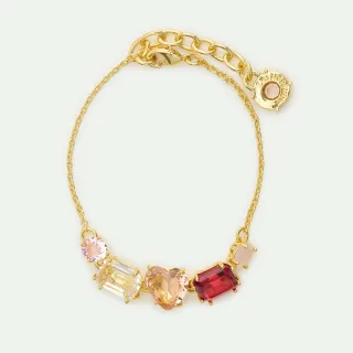 【Les Nereides】星鑽-粉色漸層寶石切割手鍊