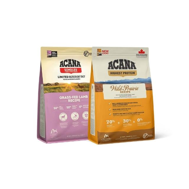 【ACANA】愛肯拿 無穀低敏羊肉蘋果、農場饗宴犬-2kg(WDJ推薦/全齡犬/犬糧/犬飼料/鮮肉糧/高蛋白/單一肉源)