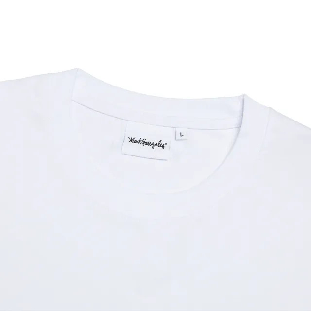 【Mark Gonzales】男女同款 SHMOO 布章T恤-白色
