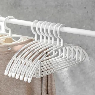 【hoi! 好好生活】抗UV無痕衣架10入 防滑款