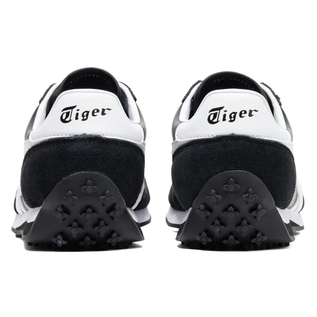 【Onitsuka Tiger】鬼塚虎 黑底白虎爪紋皮革 EDR 78 休閒鞋 (1183B411-001)