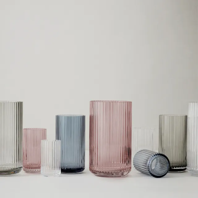 【北歐櫥窗】Lyngby Porcelain Lyngby 靈比 玻璃花瓶(H 25cm、透明)