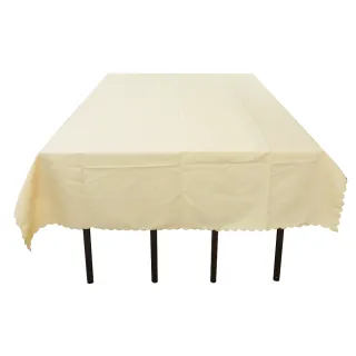 【HOME+】會議桌布 香檳色桌布 餐桌巾 辦公桌罩 會議桌巾 蓋巾 B-FT18060FCC(蕾絲桌布 裝飾桌布)