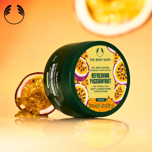 【THE BODY SHOP 美體小舖】沁漾百香果身體磨砂膏(250ML)