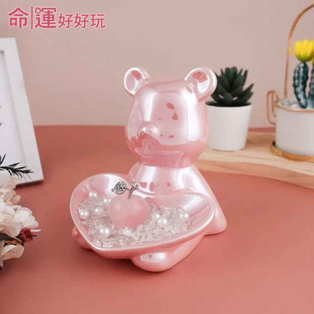 【命運好好玩】艾菲爾-熊愛你粉晶蜜果鎮