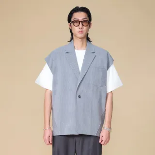【ARVOpm】灰色寬版西裝式背心00172505101(新品上市)