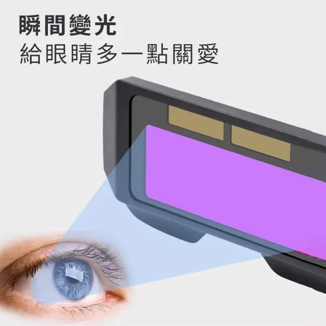 【銲師傅】電銲眼鏡 自動變光焊接專用護目鏡 附盒 B-PG176+(焊工防護 氬焊 電焊 CO2 焊接 防護眼鏡)