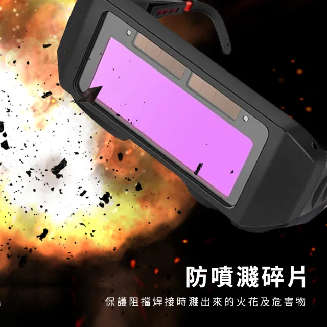 【銲師傅】電銲眼鏡 自動變光焊接專用護目鏡 附盒 B-PG176+(焊工防護 氬焊 電焊 CO2 焊接 防護眼鏡)
