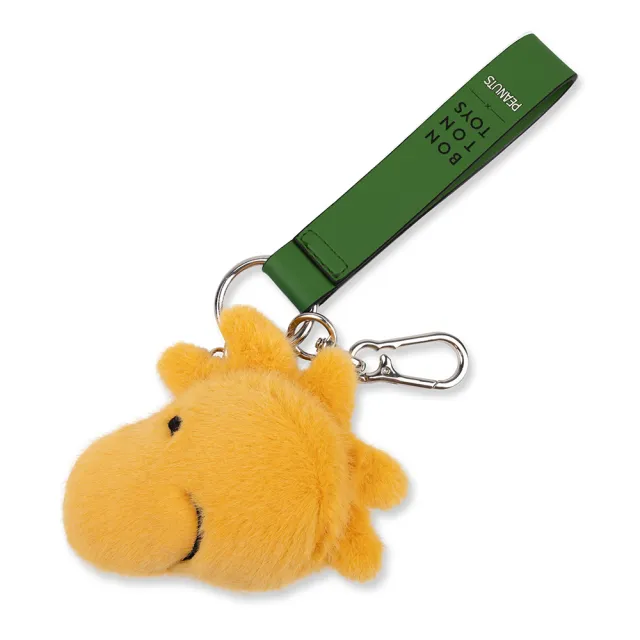 【BON TON TOYS】雙11 Woodstock糊塗塌客環保毛絨背包吊飾-黃(9cm 玩偶、娃娃、鑰匙圈)