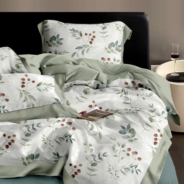 【Romsey Bedding】五星級超細科技纖維冰絲床包組(普羅旺斯香頌/加大)