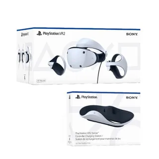 【SONY 索尼】PlayStation VR2 (PS VR2) 頭戴裝置+《PS VR2 Sense 控制器充電座》