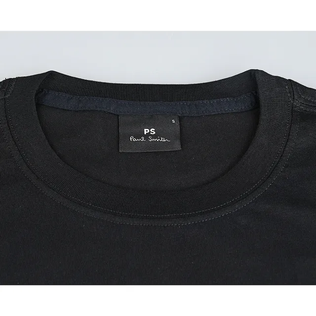 【Paul Smith】PAUL SMITH 字母LOGO眼睛噴印多彩造型圓領短袖T恤(男款/黑)