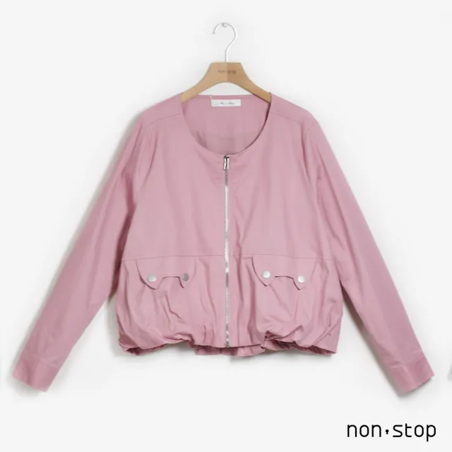 【non-stop】微甜貓耳造型口袋外套-2色
