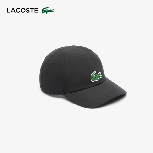 【LACOSTE】中性款-Lacoste網球 x Novak Djokovic棒球帽(黑色)