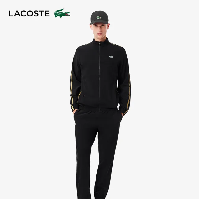 【LACOSTE】中性款-Lacoste網球 x Novak Djokovic棒球帽(黑色)