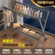 【居家cheaper】移動式防風摺疊X型伸縮曬衣架(曬棉被架/吊衣架/雙桿衣架/X型衣架/防風衣架)