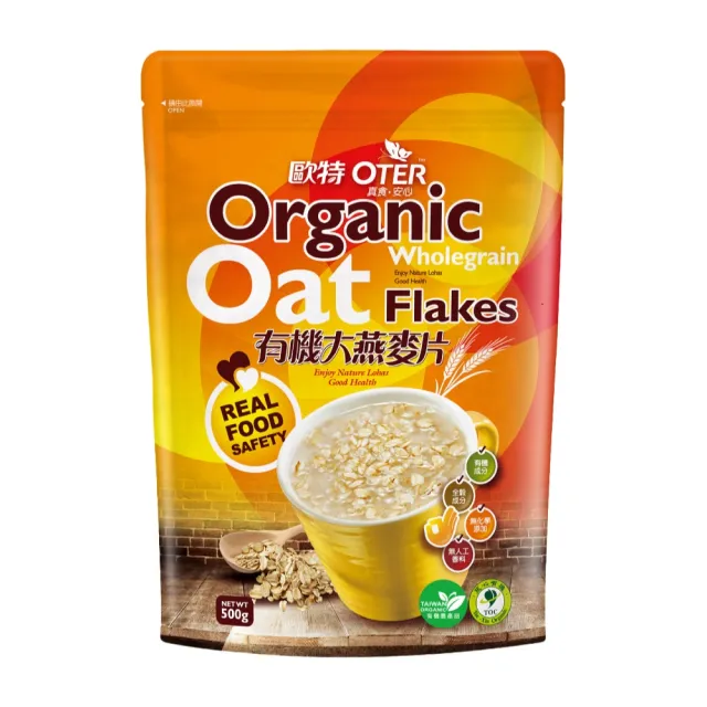 【OTER 歐特】有機大燕麥片500g
