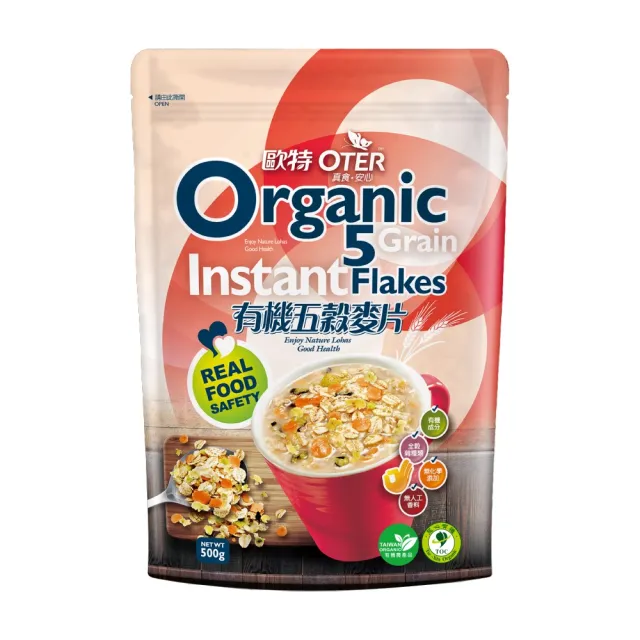 【OTER 歐特】有機五穀麥片(500g)