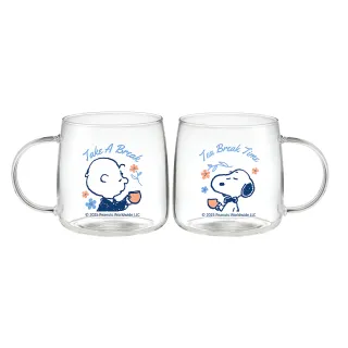 【CorelleBrands 康寧餐具】SNOOPY耐熱玻璃杯500ml兩入組
