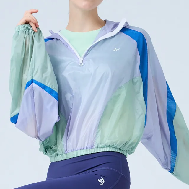 【YUANDONGLI 元動力】輕量亮彩開襟外罩(淺紫；S-XL；4251234904)