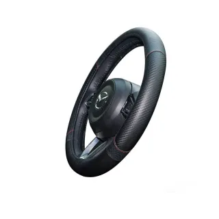 【ANBORTEH 安伯特】方向盤套 牛皮碳纖-玩命關頭-L 碳纖紋 ABT-A106(車麗屋)